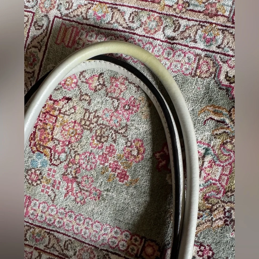 Coccinelle White Leather Satchel Bag